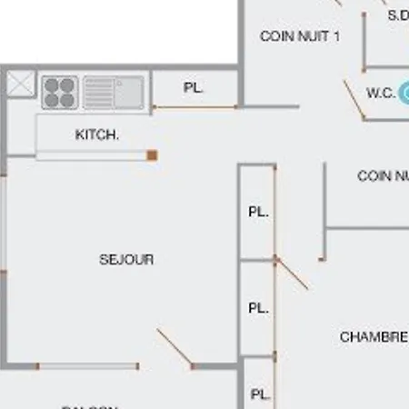 Appt 2 Pieces Pour 5 Pers Avec Balcon Et Parking A Chinaillon, Pres Des Pistes - Fr-1-241-121 *